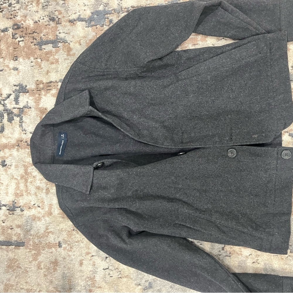 Abercrombie Grey Wool blend Jacket
